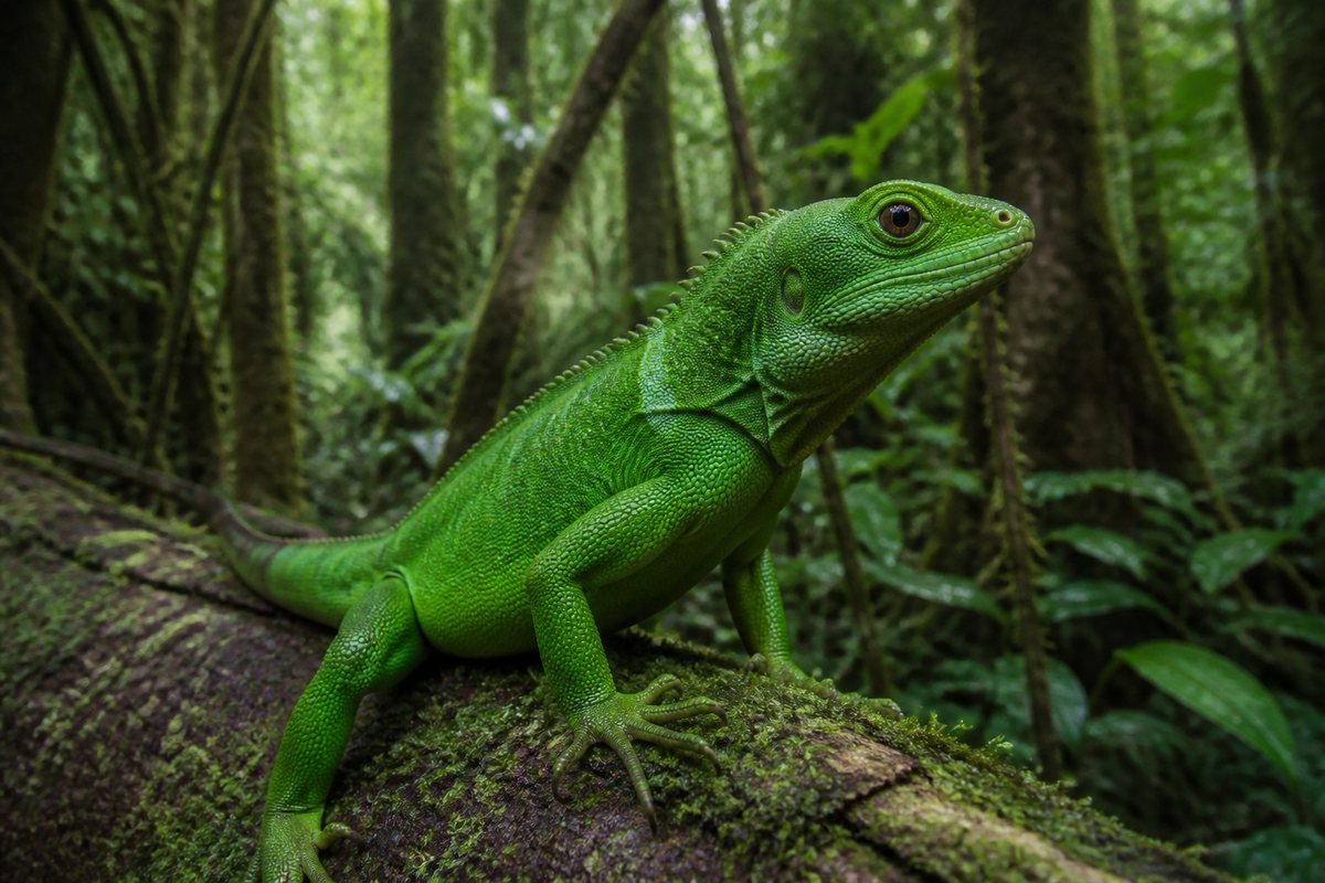 Gau iguana illustration